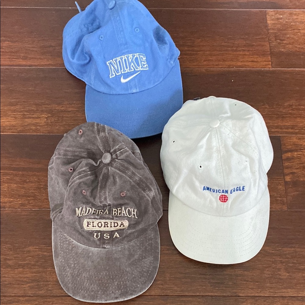 Nike and American Eagle Baseball Caps